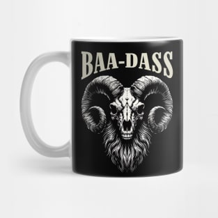 Creepy and Badass Ram Skull: Stylish beard Mug